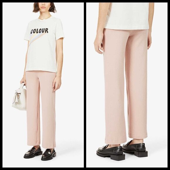 💕REFORMATION💕 Cirrus Crop Straight Leg Knit Pants S NWT - Picture 2 of 15